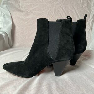 Veronica Beard Baxter Suede Western Chelsea Boot